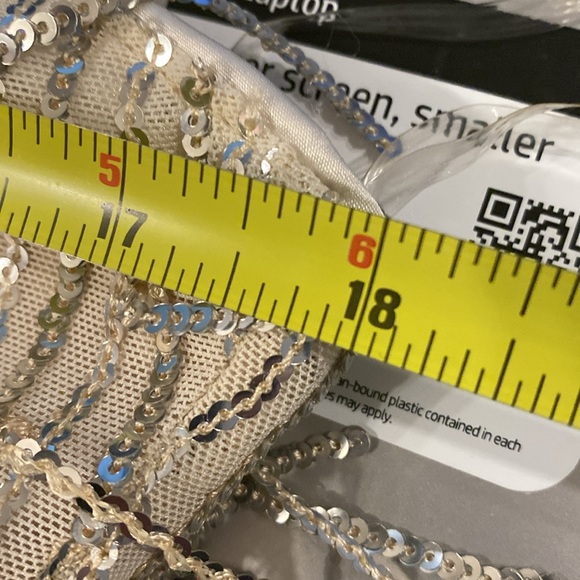 ALTAR’D STATE - dress: silver mesh w allover sequin fringe, lined w zipper - XL - Picture 6 of 16